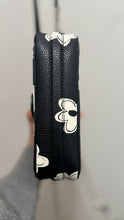 Load image into Gallery viewer, Marc Jacobs Black &amp; White Leather Floral crossbody Purse
