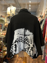Load image into Gallery viewer, When Simon Met Ralph Black &amp; White Abstract layering Top
