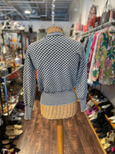 Load image into Gallery viewer, Drumohr navy &amp; white Cotton Blend stripes Crew Neck Sweater, Size S
