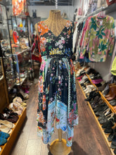 Load image into Gallery viewer, Johnny Was multi Silk Floral Tie Waist Dress, Size S
