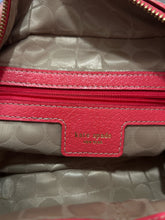 Load image into Gallery viewer, Kate Spade Hot Pink Leather Logo Size Small bowler Purse
