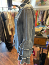 Load image into Gallery viewer, Sefr Blue Cotton Denim button longsleeve Jacket, Current, Size Small
