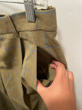 Load image into Gallery viewer, Nina Ricci green &amp; blue Wool Check NWT! trouser Pant
