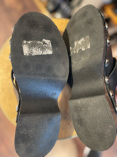 Load image into Gallery viewer, Ganni Black &amp; silver Leather clogs, Duster Incl., Size 38
