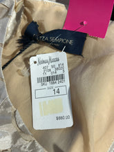 Load image into Gallery viewer, Piazza Sempione Beige Cotton Blend Textured Sleeveless NWT Top, Size 14
