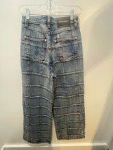 Load image into Gallery viewer, Cynthia Rowley Blue Cotton patchwork High Waist wide leg Jeans, Size 26
