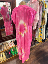 Load image into Gallery viewer, Love Tanjane pink, orange &amp; white Cotton Tye Dye Maxi pocket detail Dress
