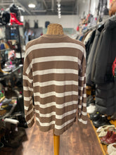 Load image into Gallery viewer, AYR Beige and white Cotton striped Longsleeve Top, Size M
