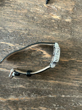 Load image into Gallery viewer, Philip Stein Black &amp; silver patent W/Diamonds Watch, AS IS
