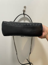 Load image into Gallery viewer, aimee kestenberg Black Leather detail trim multi strap option Purse
