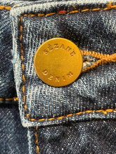 Load image into Gallery viewer, SEZANE Blue Cotton Denim Straight gold accents Jeans, Size 38
