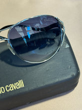 Load image into Gallery viewer, Roberto Cavalli AS IS silver &amp; black Sunglasses
