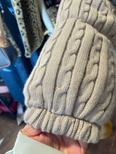 Load image into Gallery viewer, Avec Les Filles Beige Poly Cable Knit Puffer Jacket, Size M
