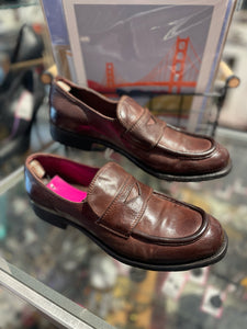 Officine Creative Dark Brown Leather Loafer W/dustbag Shoe, Size 40