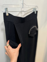 Load image into Gallery viewer, Thom / Krom Black Viscose side pocket Skirt, Size S
