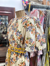 Load image into Gallery viewer, FARM Rio cream &amp; multi cotton &amp; viscose Floral Mini Button Up Dress
