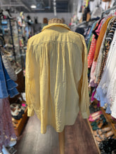 Load image into Gallery viewer, Nili Lotan Yellow Cotton Button up longsleeve Top

