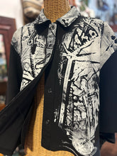 Load image into Gallery viewer, When Simon Met Ralph Black &amp; White Abstract layering Top
