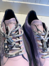 Load image into Gallery viewer, OFF WHITE pink &amp; lavender Leather Size 37 platform Shoe
