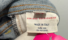 Load image into Gallery viewer, Adriano Goldschmeid blue &amp; multi-color Cotton colorblock Floral Embroidery Jeans, Size 27
