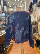 Load image into Gallery viewer, Rag &amp; Bone Navy &amp; Red Mohair Blend Print NWT Cardigan, Size M
