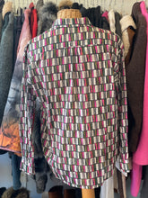Load image into Gallery viewer, Hartford Pink &amp; Green Cotton Print Button Up Top, Size 1=S
