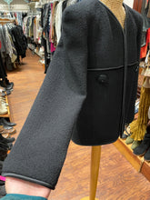 Load image into Gallery viewer, Chanel Black Blazer W/Zipper, Size 38
