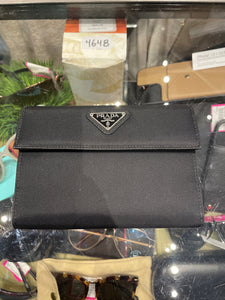 Prada Black Nylon Wallet, Box Incl.