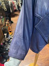 Load image into Gallery viewer, Gianni Versace Vintage Purple Leather Oversized Jacket
