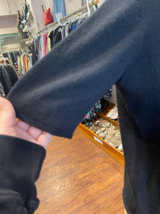 Apuntob Black Cashmere/Silk Short sleeve Sweater, Size L