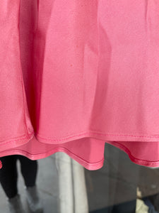 Theory Pink Blend Sateen Skirt, Size 4