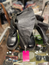 Load image into Gallery viewer, Rick Owens Black Leather Stiletto Ankle Boot, Size 37
