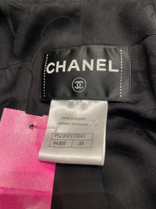 Chanel Black Blazer W/Zipper, Size 38