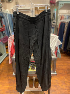 GUCCI Black Rayon W/Ankle Zipper Jogger Dress Pant, Size 42