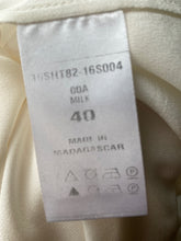 Load image into Gallery viewer, CHLOE &quot;Milk&quot; White &amp; Black Silk Blouse, Size 40
