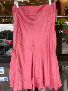 Theory Pink Blend Sateen Skirt, Size 4