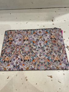 Tabitha Simmons Purple & Pink Leather Floral With Box! Clutch