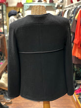 Load image into Gallery viewer, Chanel Black Blazer W/Zipper, Size 38
