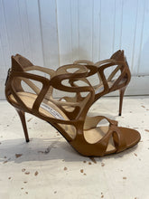 Load image into Gallery viewer, Used Jimmy Choo Tan Leather Sandal Heel, Size 40
