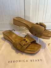 Load image into Gallery viewer, Veronica Beard Tan Suede Slip On Sandal, Gently Worn, Size 11

