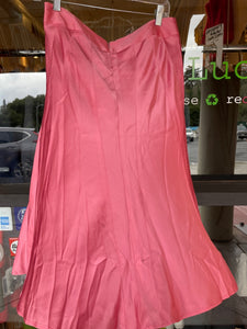 Theory Pink Blend Sateen Skirt, Size 4