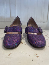 Load image into Gallery viewer, SJP Purple Sparkle Gently Worn Low Heel, Size 36
