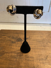 Load image into Gallery viewer, Used Tiffany &amp; Co Vintage Sterling Silver &amp; 14k Gold Clip On Earrings
