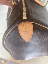 Load image into Gallery viewer, Louis Vuitton Brown Leather Monogram &quot;Speedy&quot; Purse, Handles Repaired
