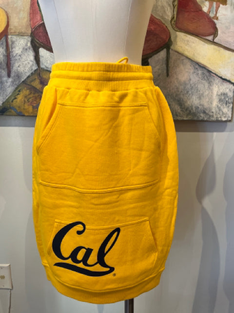 CALxRAFSIMONSxCK Yellow Logo NWT Skirt Sola Lucy