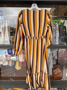 SEZANE Mustard Stripe NWT! Dress