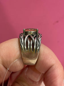 EFFY Sterling Silver Peridot Ring, Size 7.5